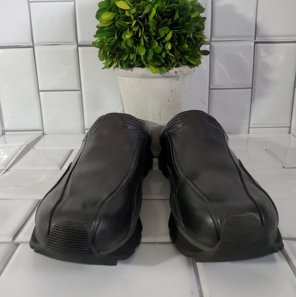 TIMBERLAND Blank Leather Wedge Heel Slides